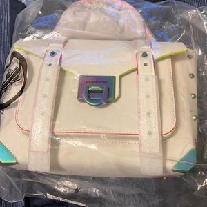 🎁🛍¡🎁🛍Michael Kors White MANHATTAN Satchel